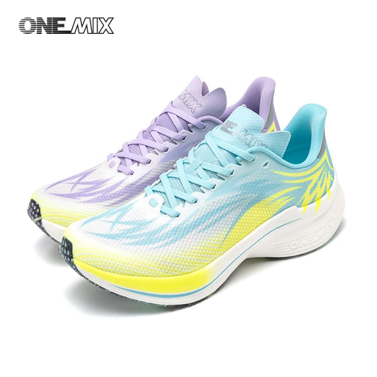 ONEMIX 2026 New Arrival Training Running Shoes for Men Full Sole Nylon Plate Sport Shoes Breathable Summer Female Jogging Shoes