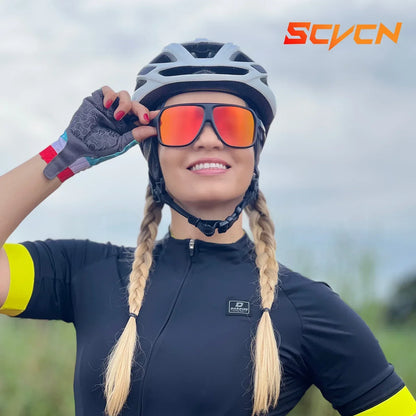 Scvcn polarizált horgász napszemüveg, szabadtéri sport- és szórakoztató szemüveg, szabadtéri kerékpározáshoz, országúti kerékpárhoz, UV400 védelemmel ellátott keretes szemüveg
