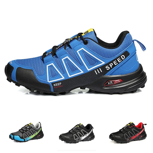 Men's Hiking Shoes Waterproof Outdoor Lace-Up Sports Shoes Women's Bicycle Casual Shoes Non-Slip Field Tactical Training Shoes