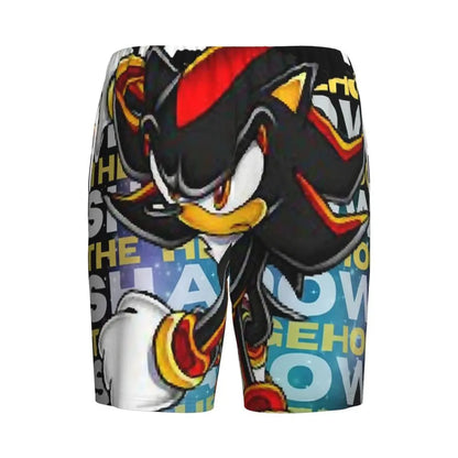 Custom Shadow The Hedgehog Sonic Poster Short Pajama Pants Men Sleepwear Sleep Lounge Bottom Shorts Sleeping Pants