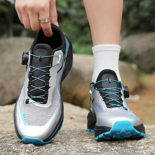 Men's Stylish Outdoor Hiking Shoes Hard-wearing Trekking Sneakers with Plush Warm Lining for Winter Male Footwear