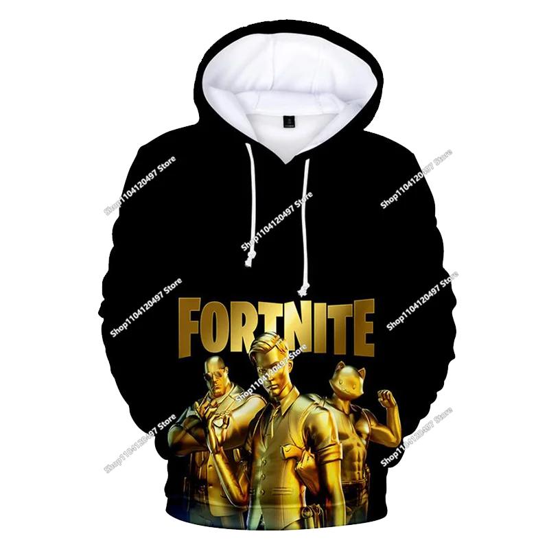 Sudaderas con capucha para niños y niñas Fortnite, sudadera infantil 3D, Battle Royale, sudaderas para hombre, moda de otoño, ropa infantil
