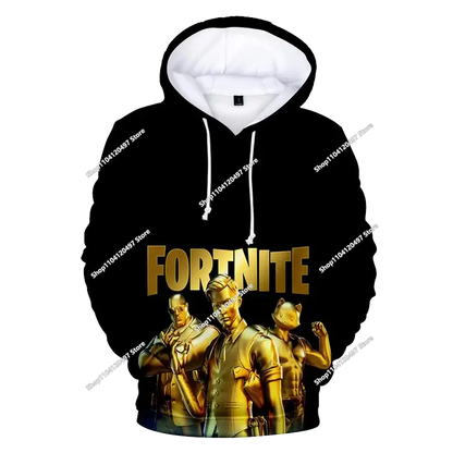 Sudaderas con capucha para niños y niñas Fortnite, sudadera infantil 3D, Battle Royale, sudaderas para hombre, moda de otoño, ropa infantil