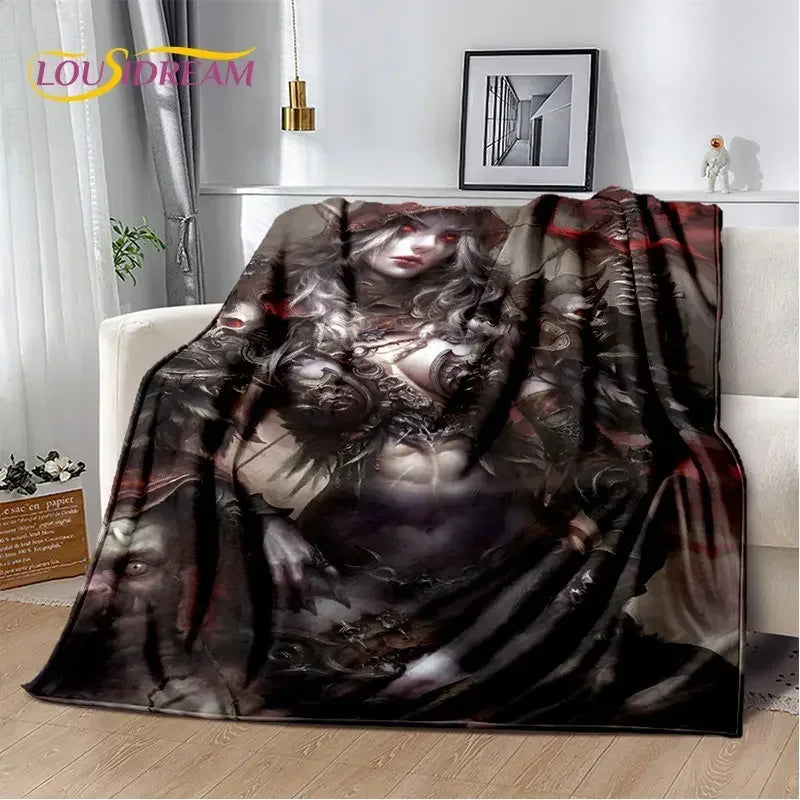 World of Warcraft,WOW ,Game Gamer Soft Plush Blanket,Flannel Blanket Throw Blanket for Living Room Bedroom Bed Sofa Picnic Cover