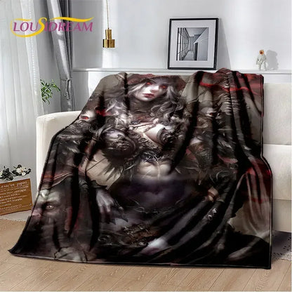 World of Warcraft,WOW ,Game Gamer Soft Plush Blanket,Flannel Blanket Throw Blanket for Living Room Bedroom Bed Sofa Picnic Cover