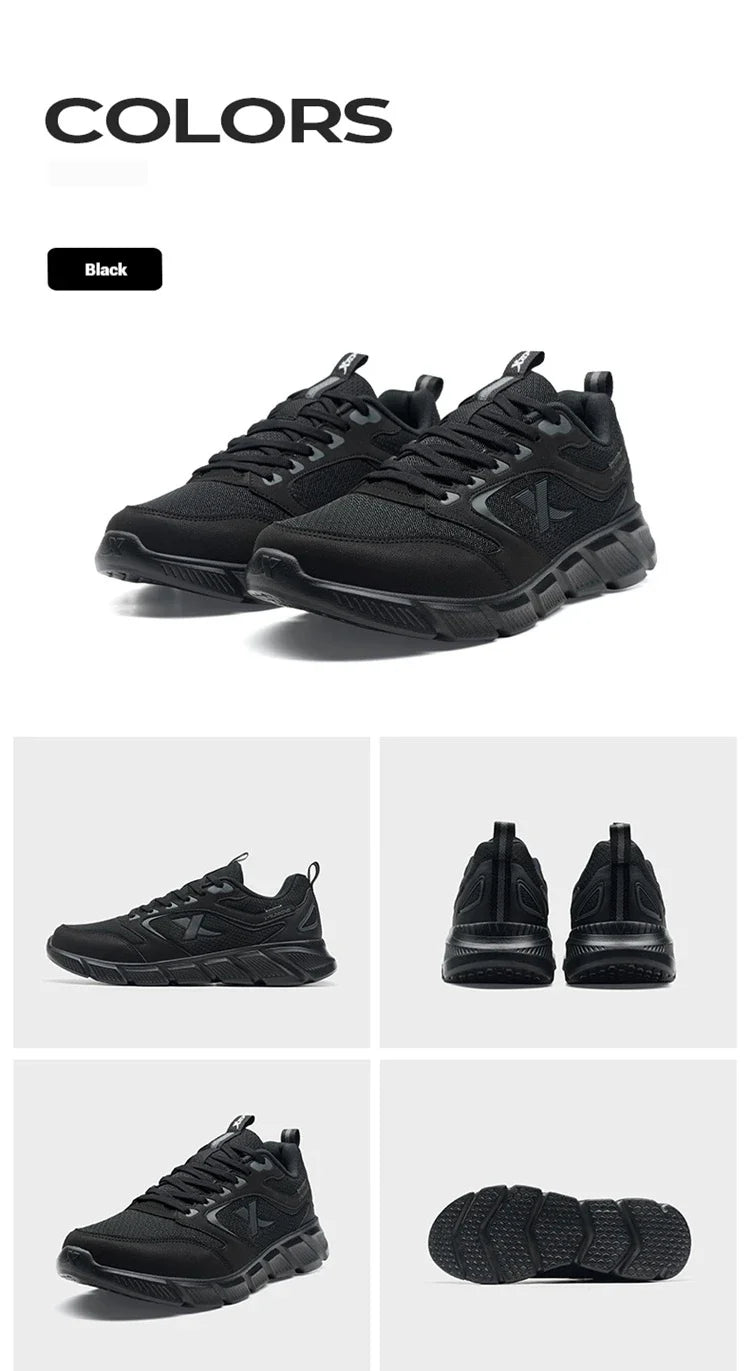 Xtep løbesko til mænd, sommer, mesh, åndbare, slidstærke, sporty, lette, ungdommelige, afslappede, med stødabsorbering 875219110065