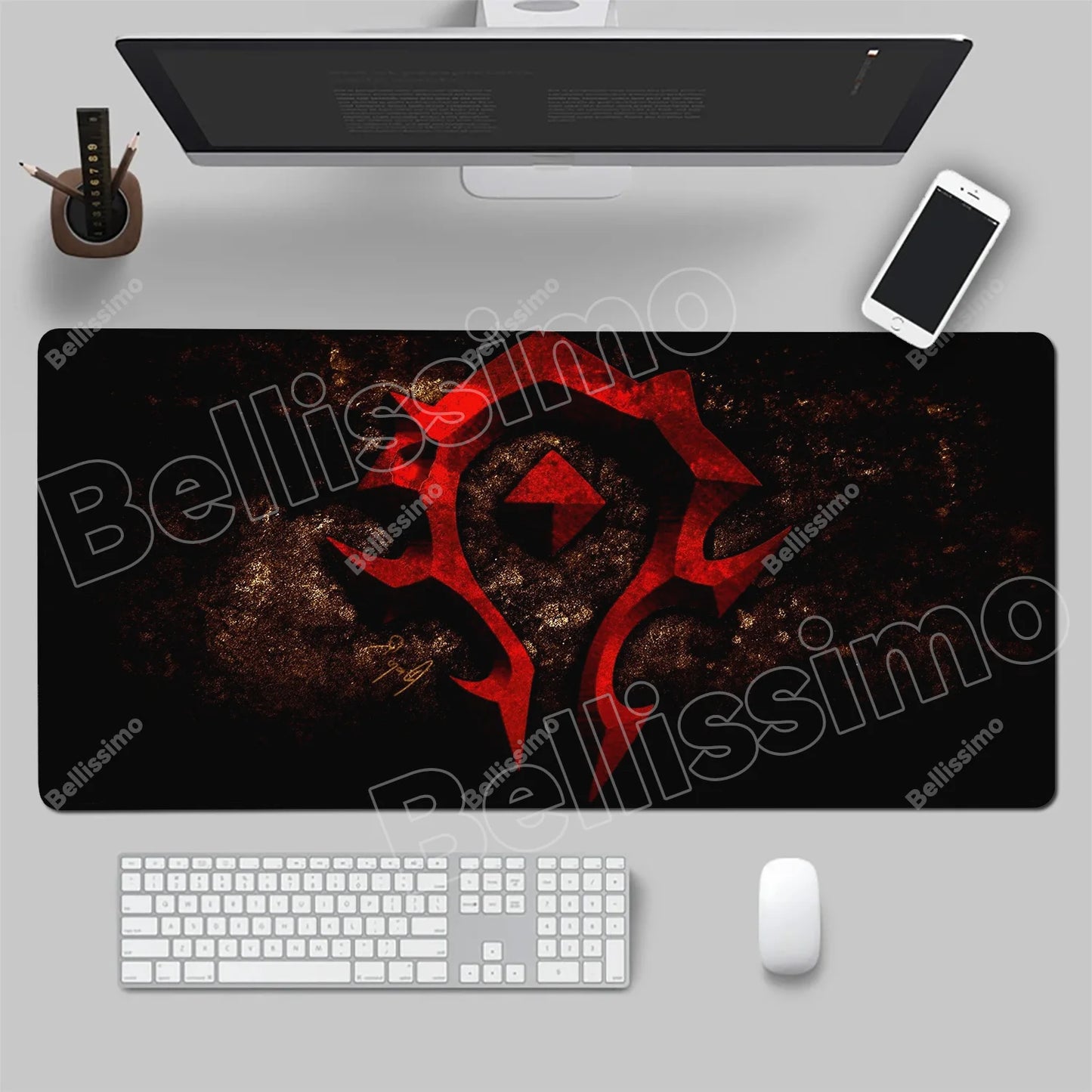 World Of Warcraft 90x40 Large Gaming Mouse Pad Game Desk Play Pad for Csgo Natural Rubber Mat Grande Gamer Xxl Computer Mousepad