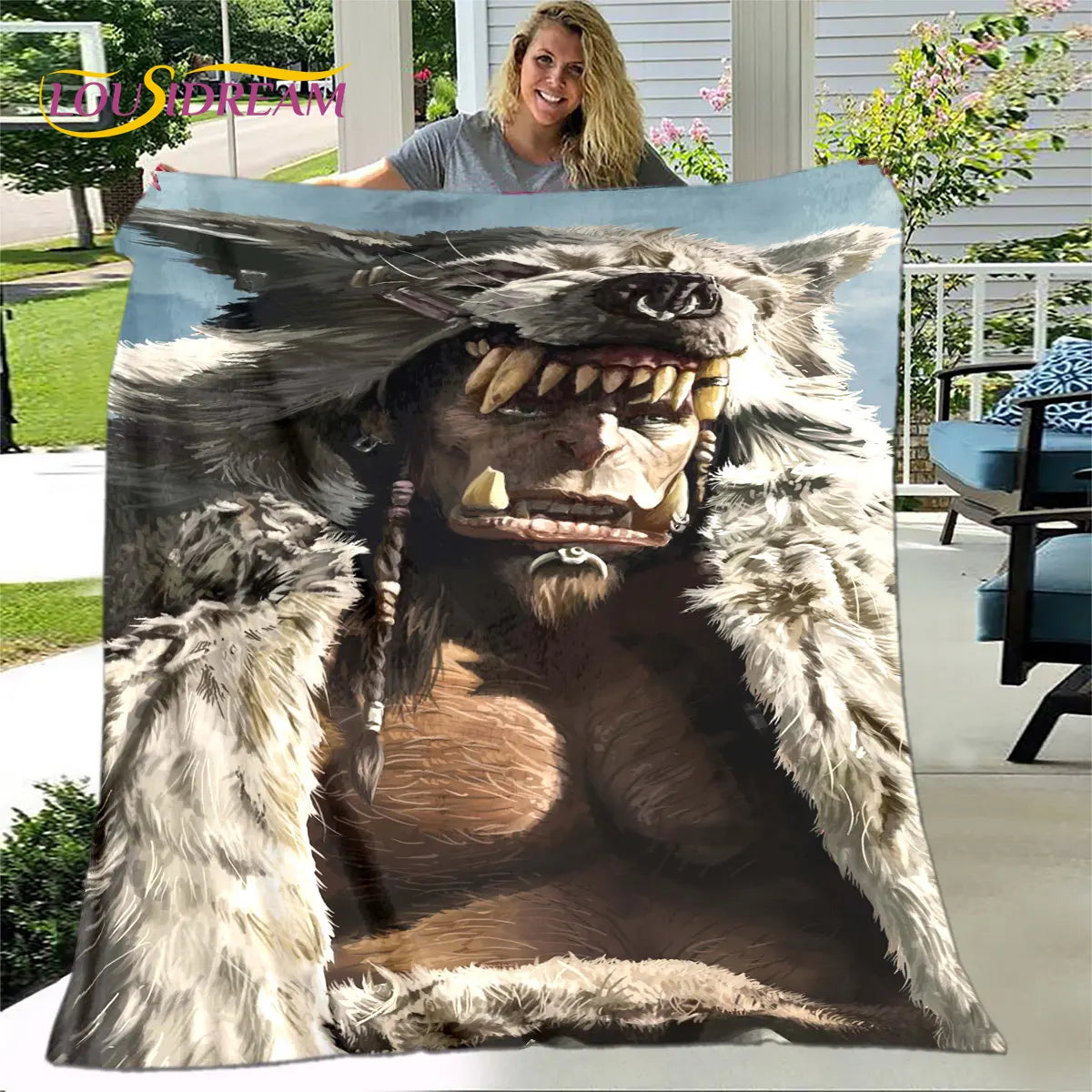 World of Warcraft, WOW Game Gamer Soft Plush Blanket,Flannel Blanket Throw Blanket for Living Room Bedroom Bed Sofa Picnic Cover