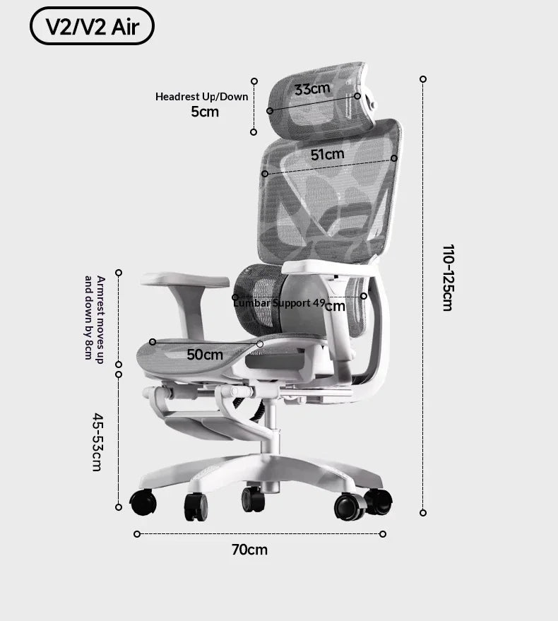 Silla de oficina de malla ergonómica ejecutiva para ordenador y gaming, mueble moderno giratorio con ruedas ajustable, silla gaming ergonómica