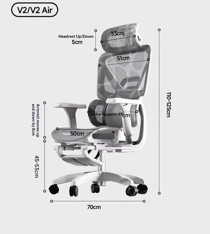 Silla de oficina de malla ergonómica ejecutiva para ordenador y gaming, mueble moderno giratorio con ruedas ajustable, silla gaming ergonómica
