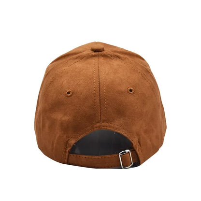 Gorra de béisbol de ante al por mayor, otoño-invierno, para hombre y mujer, gorra urbana lisa de invierno, unisex, ajustable, informal, sin adornos