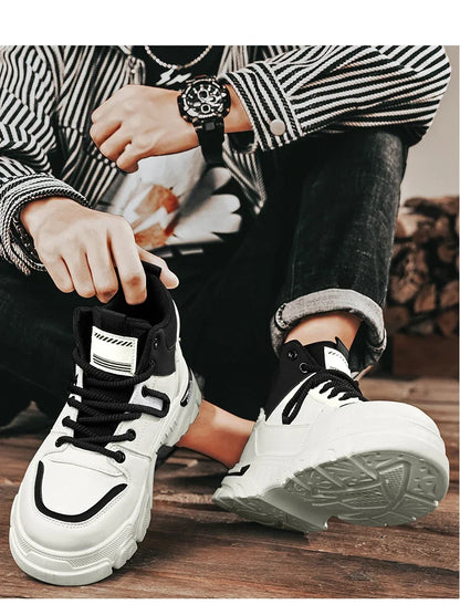Bottes montantes Unky jaunes et noires 2026 pour hommes – Imperméables et résistantes à l'usure, idéales pour les adolescents du Golfe