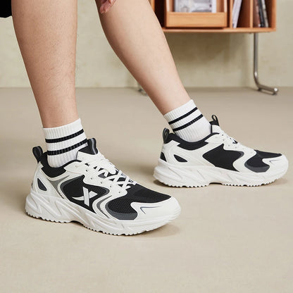 Zapatillas casuales Xtep para hombre, calzado deportivo de verano resistente, con cordones, antideslizante y resistente al desgaste para exteriores 876219320026