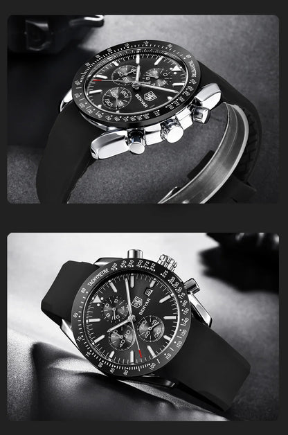 Montre homme BENYAR 5140, montre de sport décontractée, montre à quartz de luxe étanche, chronographe militaire de marque haut de gamme.