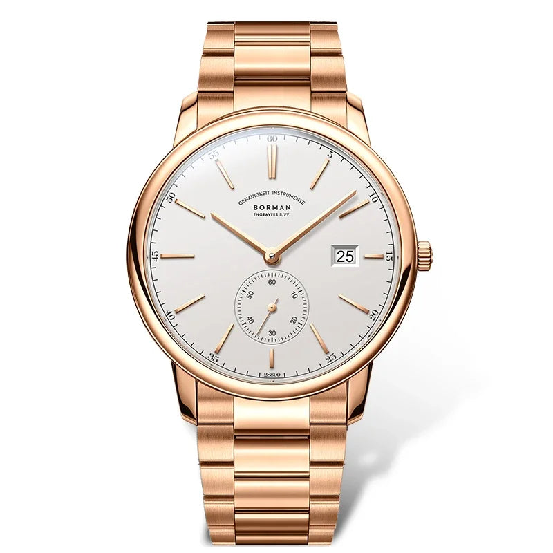 BORMAN BM3817 TOP Watch New 42 Luxury Men Automatic Mechanical Men's Watches Sapphire Ultra-thin 50M Waterproof Sub Dial Clocks