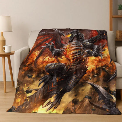 Pătură din flanel WOW World of Warcraft Arthas Demon Illidan Sylvanas, pled moale și confortabil pentru casă, dormitor, pat, canapea, husă, cadou
