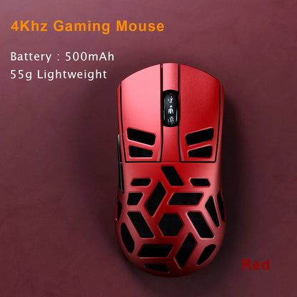 DAREU Al-mg Tri-mode 8Khz PBT bezdrátová herní myš s rychlým nabíjením PAW3950 30000 DPI, lehká, pro PC hráče