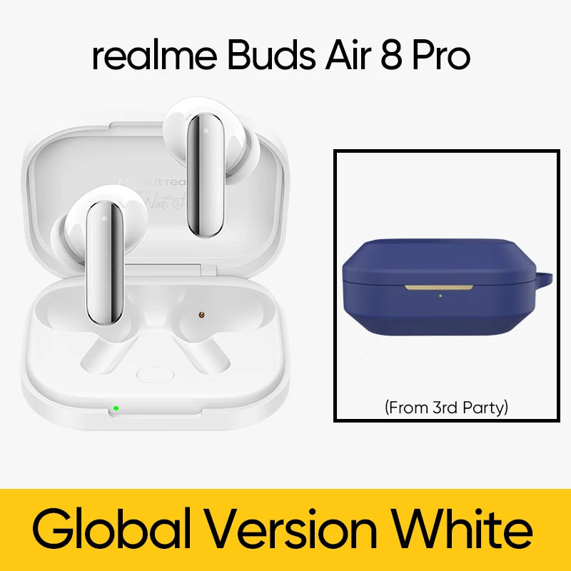 realme Buds Air 8 Pro Wireless Bluetooth 6.1 Earbuds – 55dB Active Noise Cancelling, LHDC 5.0, AI Translation, IP55 Waterproof TWS Earphones