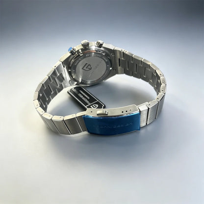 PAGANI DESIGN Új PD1819 férfi kvarc karóra, 40 mm, zafírüveg, rozsdamentes acél, vízálló, világító C3 kronográf reloj hombre