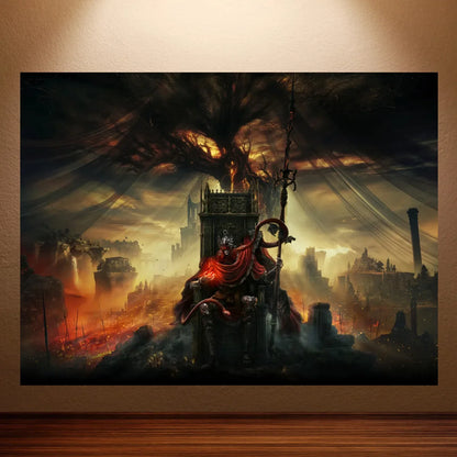 Kratos Poster God of War Game Poster Classic Video Games Poster Canvas Wall Painting Game Room Wall Decor Room Wall Ar