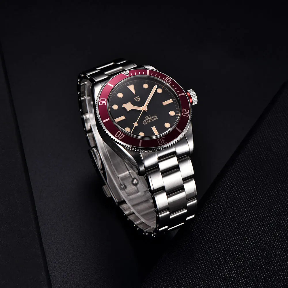 Montre automatique pour homme PAGANI DESIGN – Modèle de luxe type BB58, montre-bracelet mécanique, sportive, en acier inoxydable et étanche