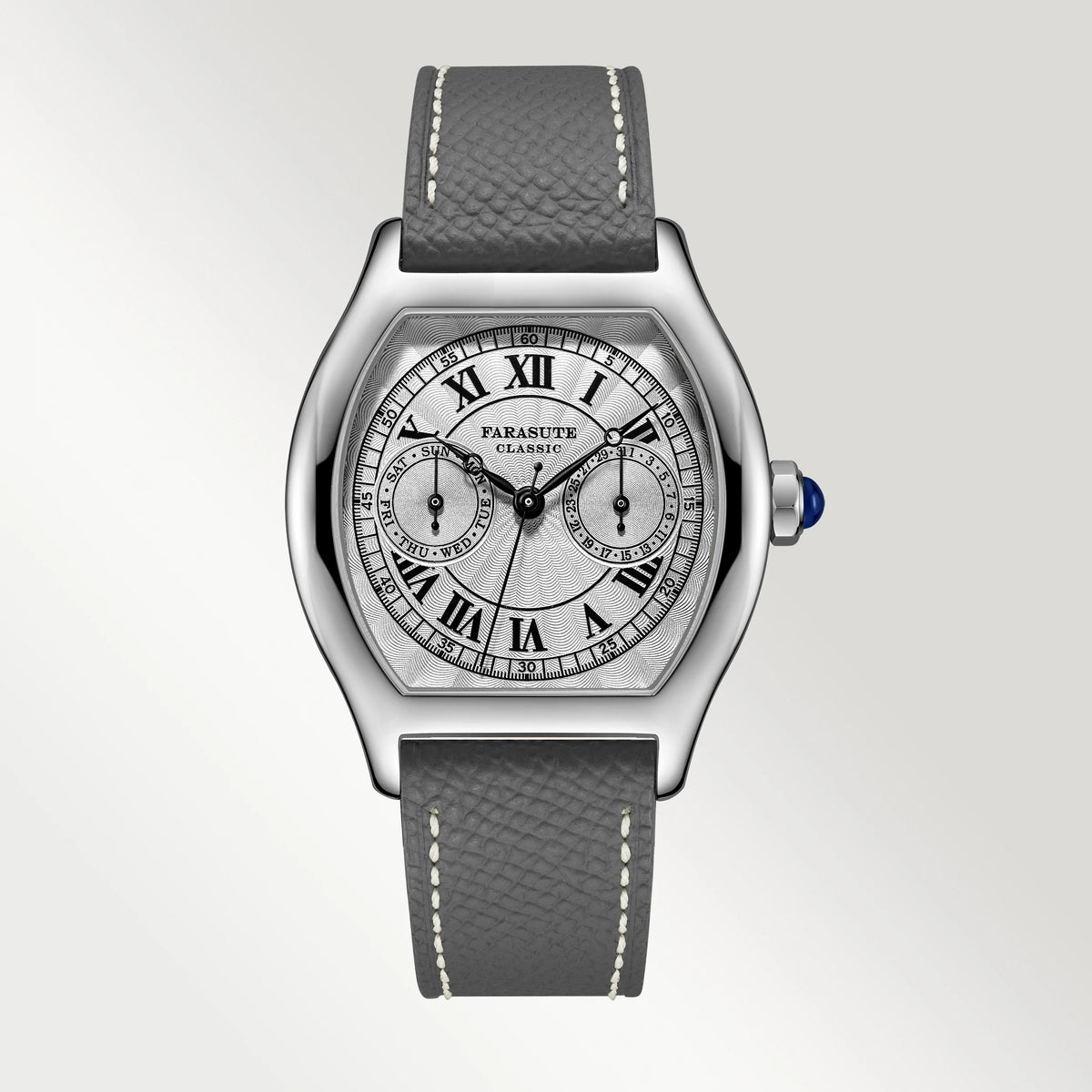 FARASUTE 36 mm-es luxus retro férfi kvarcóra VH64 szerkezetű, rozsdamentes acélból készült sportos divatóra zafírüveggel, vízálló Relogio