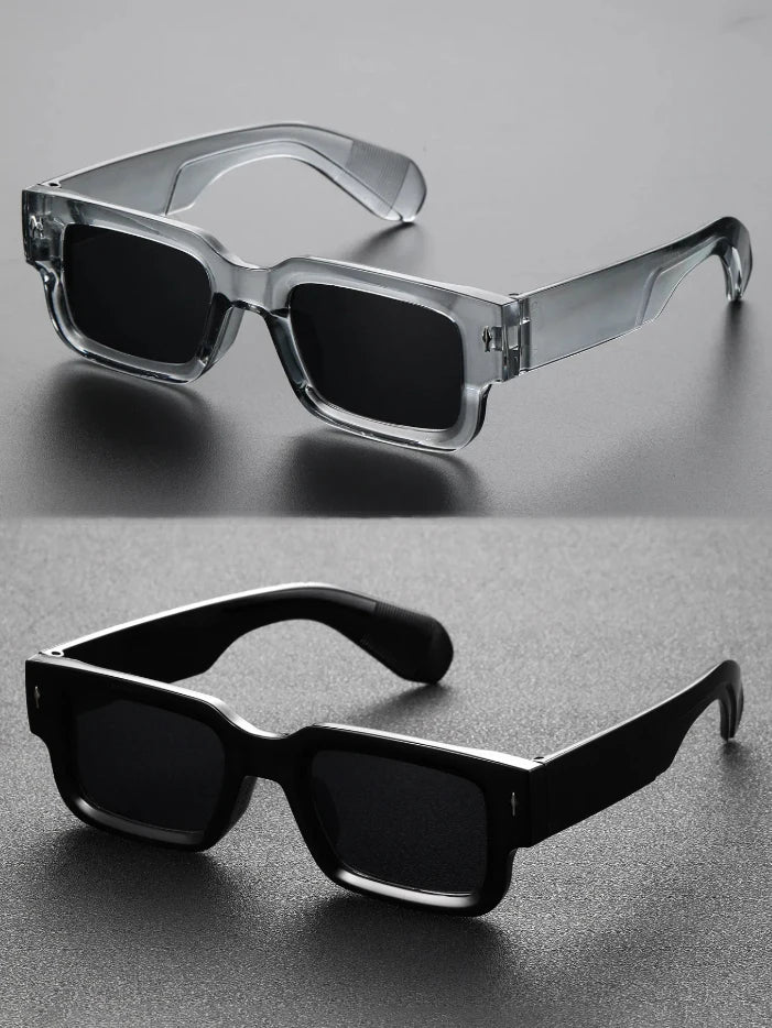 1PC Unisex Square Plastic Frame Trendy Classic Sunglasses For Outdoor Travel UV Protection Accessories