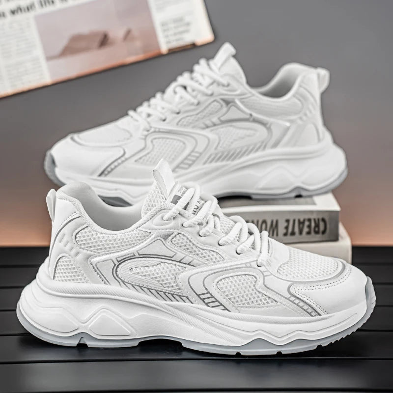 Men's speed casual sneakers spring summer soft-sole anti-slip breathable outdoor running shoes fashion Youth Joker sports shoes