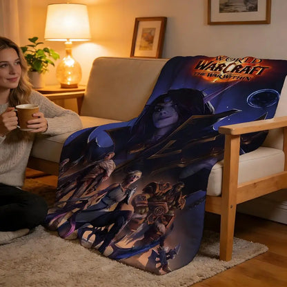 Throw High-Density Short Plush Blanket For Sofa Nap Air-Conditioned Room Soft Skin-Friendly World Of Warcraft