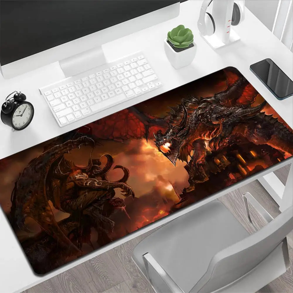 World of Warcraft Illidan Large Mouse Pad Gaming Mouse Pad PC Gamer Computer Mouse Mat Big Mousepad XXL Carpet Keyboard Desk Mat