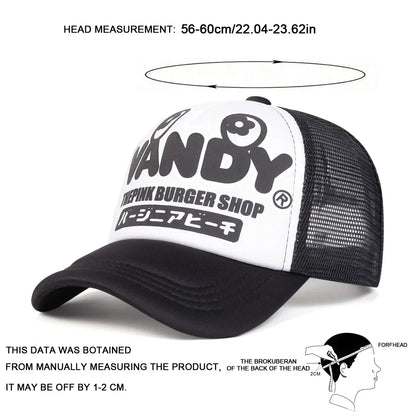 Gorras de béisbol unisex con letras VANDY impresas, para primavera-verano, al aire libre, ajustables, informales, gorras tipo «dad hat», gorras de protección solar, gorras deportivas