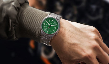 BERNY Full Titanium Watches for Men Outdoor Quartz Men's Field Wristwatch VH31 Super Luminous Sapphire Easy Read Watch