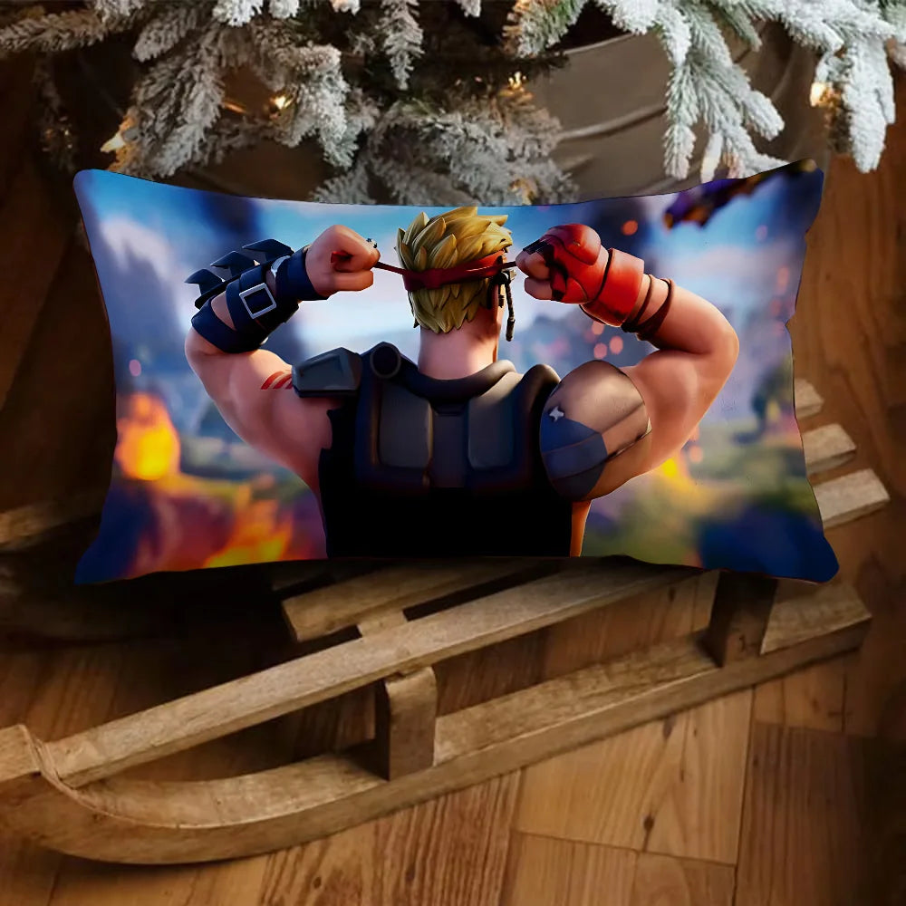 Game Fortnite Luxury Double-sided Printed Rectangle Pillowcase Bedside Pillowcase Sofa Cushion Cover Room Home Decoration