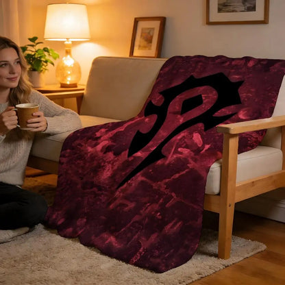Throw High-Density Short Plush Blanket For Sofa Nap Air-Conditioned Room Soft Skin-Friendly World Of Warcraft
