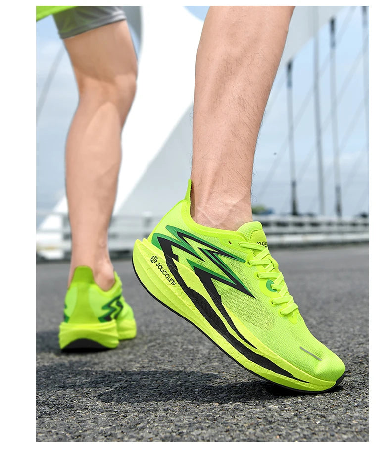 NEUE Laufschuhe mit Carbonplatte für Marathon, Herren, sportlich, atmungsaktiv, leicht, Damen, bequeme rutschfeste Sportsneaker, Casual