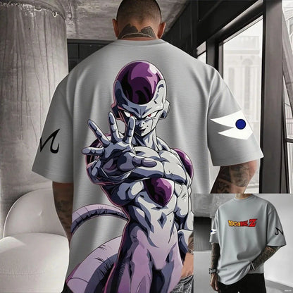 2026 Summer Dragon Ball Frieza Anime Men's T Shirt Cotton Women Short Sleeve Graphic Streetwear Casual Tops Hip Hop Y2k Clothes