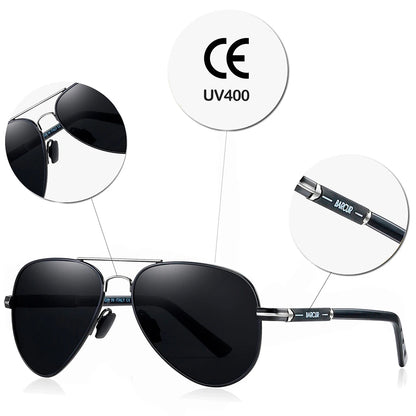 BARCUR polarizált férfi napszemüveg, pilóta napszemüveg férfiaknak, kiegészítők, vezetéshez, horgászathoz, túrázáshoz, szemüveg, Oculos, Gafas De Sol