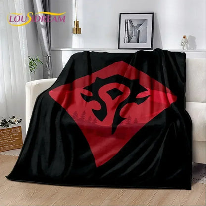 World of Warcraft,WOW ,Game Gamer Soft Plush Blanket,Flannel Blanket Throw Blanket for Living Room Bedroom Bed Sofa Picnic Cover