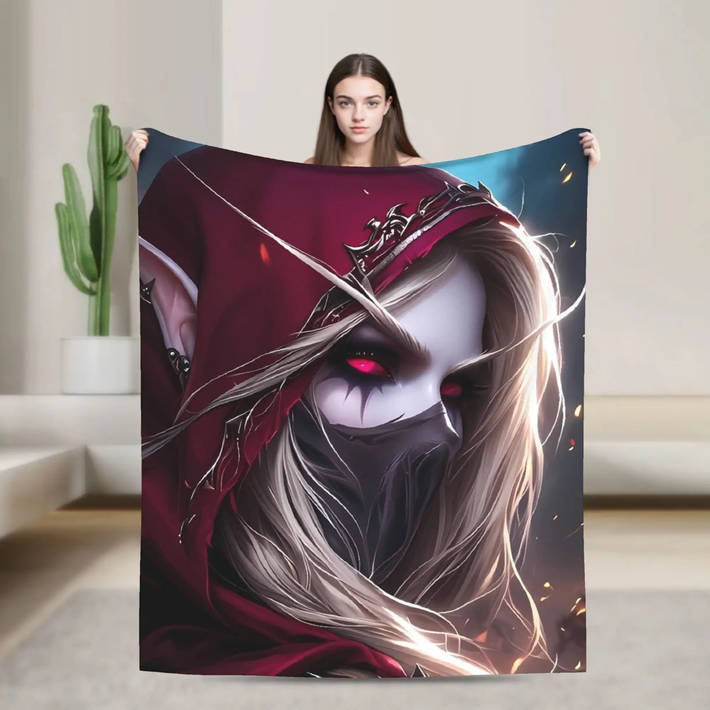 World of Warcraft, WOW Game Blanket Quality Super Warm  Throw Blanket Winter Picnic Outdoor Graphic Bedspread