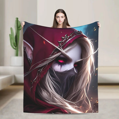 World of Warcraft, WOW Game Blanket Quality Super Warm  Throw Blanket Winter Picnic Outdoor Graphic Bedspread