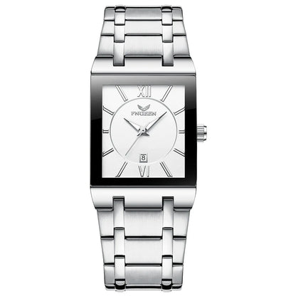 Orologio da polso di lusso BINBOND al quarzo di precisione da uomo, luminescente, impermeabile, con datario automatico, in acciaio inossidabile resistente, stile casual.