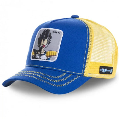 Dragon Ball Son Goku muška hip-hop kapa s letećim vrhom, ljetna kapa s izbočenim vrhom, muška kapa s vezom, kapa s mrežastim podstavom, podesiva trucker kapa, sunčana vizira