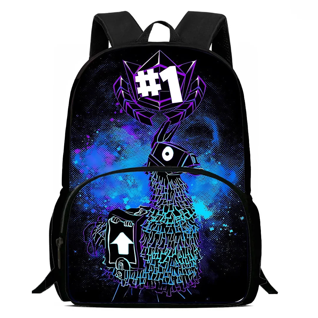 Klassischer Fortnite-Kinderrucksack für Jungen und Mädchen, Schulrucksack mit großem Fassungsvermögen, langlebiger Rucksack für Camping, Schüler und Geburtstagsgeschenk für Kinder