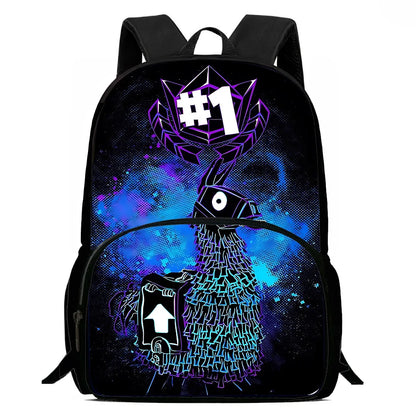 Klassischer Fortnite-Kinderrucksack für Jungen und Mädchen, Schulrucksack mit großem Fassungsvermögen, langlebiger Rucksack für Camping, Schüler und Geburtstagsgeschenk für Kinder