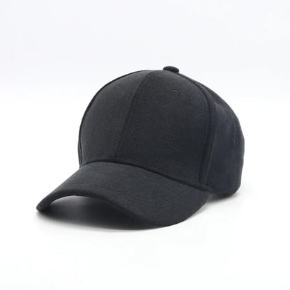 Gorra de béisbol de ante al por mayor, otoño-invierno, para hombre y mujer, gorra urbana lisa de invierno, unisex, ajustable, informal, sin adornos