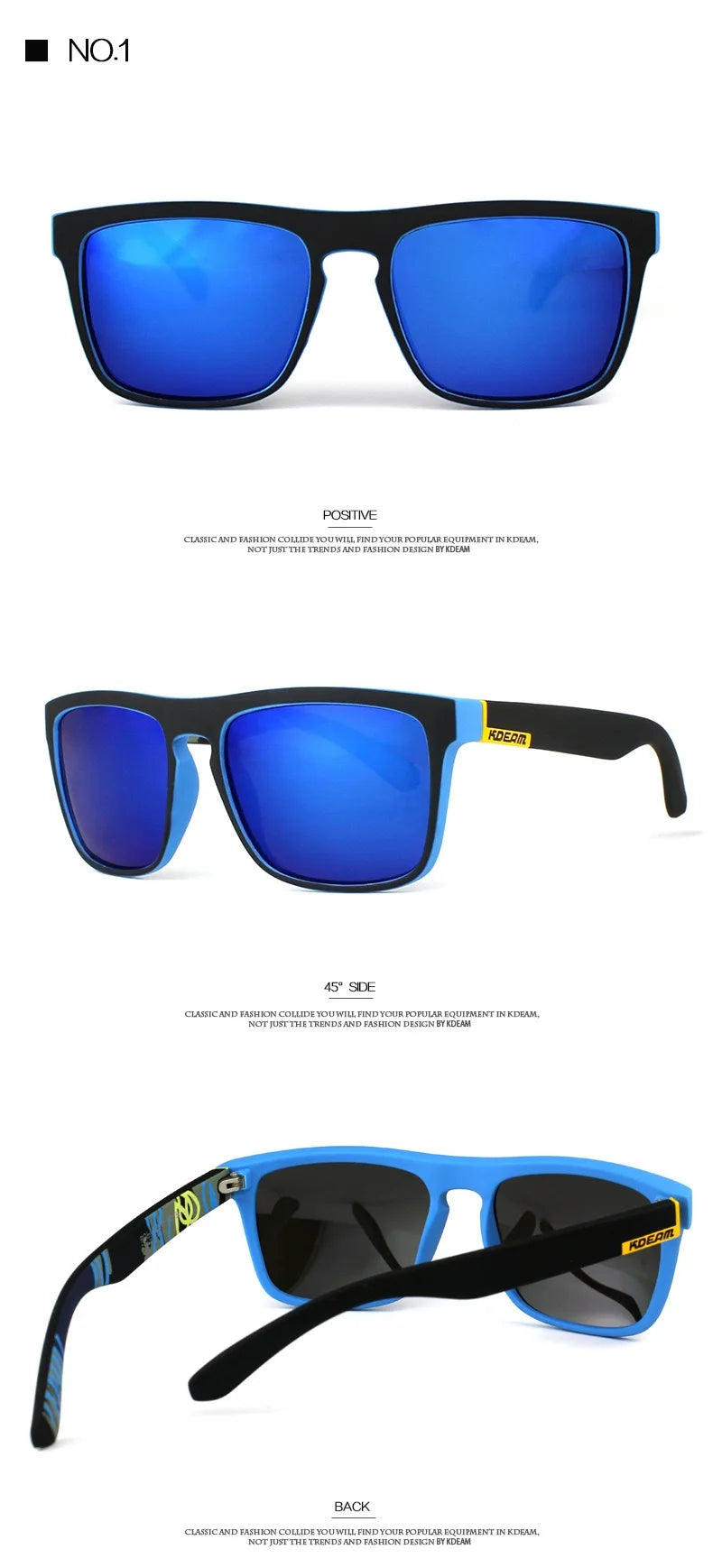 Outdoor Sport Square Myopia Lens Prescription Sunglasses Men Polarized Driving Anti-Glare Myopes Lunettes 0 -0.5 -0.75 Hoz -6.0