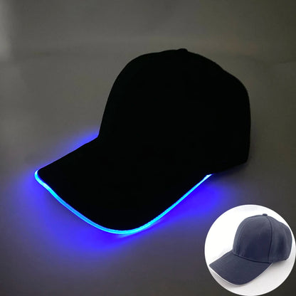 Madinga šviečianti beisbolo kepuraitė su LED apšvietimu, hiphopo stiliaus kepurė barui ir klubui, fluorescencinė kepurė vyrams ir moterims, DJ šokių reikmenys ir kostiumo aksesuaras
