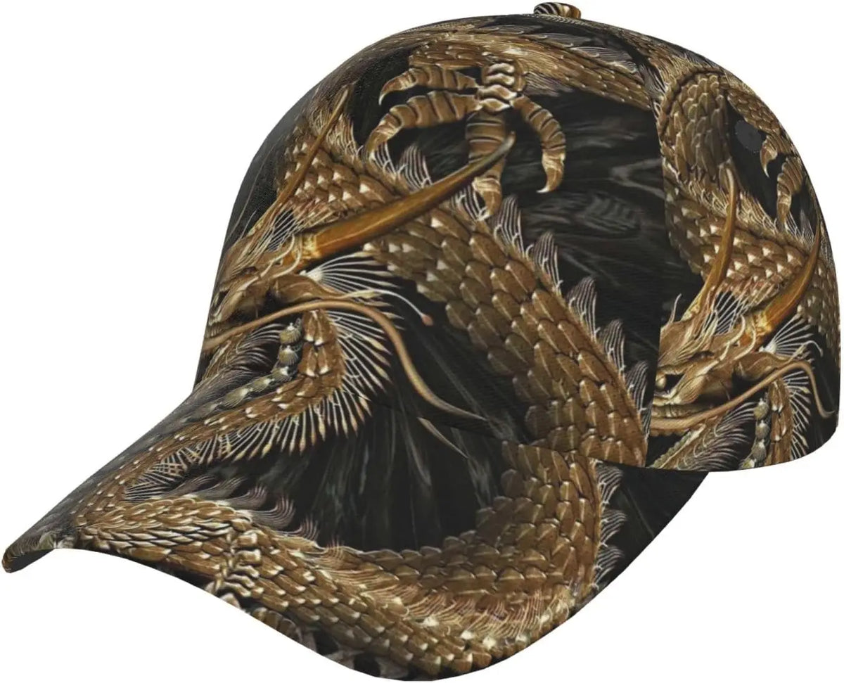 „Dragon Snapback“ kepurė, vyriškos beisbolo kepurės, vyriškos saulės kepurės, reguliuojamos „Cool Trucker“ kepurės moterims ir vyrams