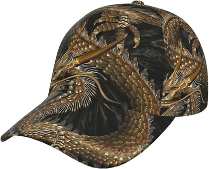 „Dragon Snapback“ kepurė, vyriškos beisbolo kepurės, vyriškos saulės kepurės, reguliuojamos „Cool Trucker“ kepurės moterims ir vyrams
