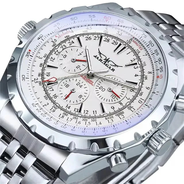 JARAGAR 212 Men’s Automatic Mechanical Watch – Fashion, Business, Luxury, Week Calendar – Men’s Watch – Premium Gift – Reloj Hombre